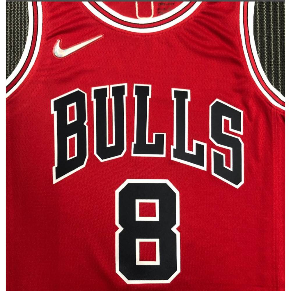 Men's Chicago Bulls Zach LaVine #8 Red 2021 Swingman NBA Jersey - Icon Edition-Pro Kit Vault | Brand New 26/27 Sports Jerseys